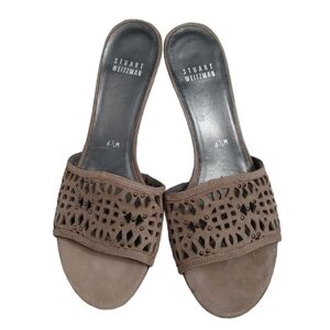STUART Weitzman leather cutout sandals size 6.5